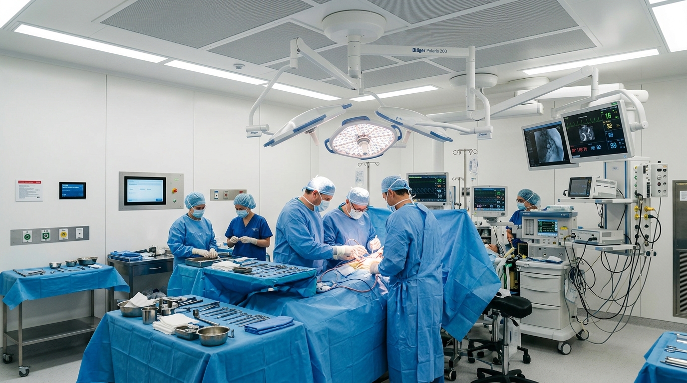 Bloc opératoire ISO 5 certifié JCI Prestige Clinic